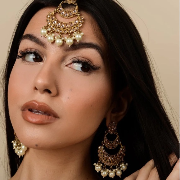 NWT - Rose Neera Tikka Set - Picture 5 of 8